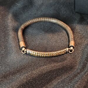 Elegant Copper & Orange Topaz Bracelet